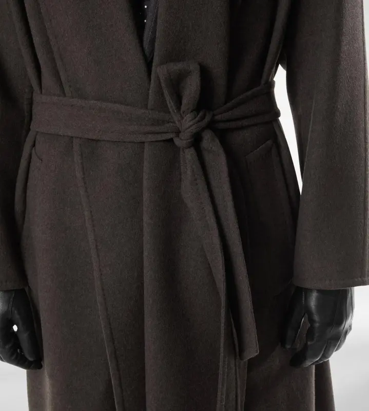 DOUBLE SPLITTABLE CASHMERE SHAWL COAT GRAPHITE online